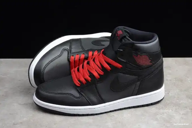 Cheap LUCY Jordan Air OG Satin 555088-060 Black Retro High 1 0505